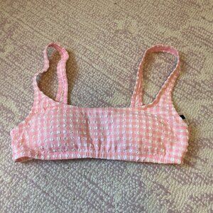 Jcrew Gingham Bikini Top